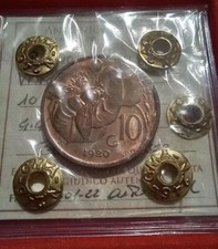 10 Centesimi Ape 1920 Fdc Rosso