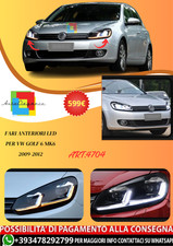 💫ART.4704 Fari Anteriori LED per VW Golf 6 Mk6 2009-2012💫