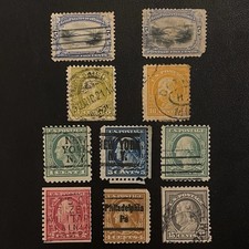 Lotto di 10 rari francobolli