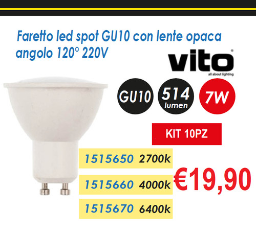 Lampadine gu10 led faretto - lampadine,