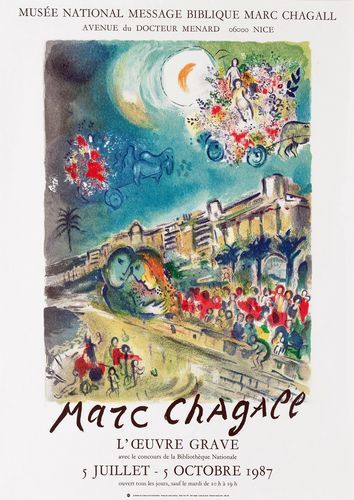 Poster vintage marc chagall - marc,
