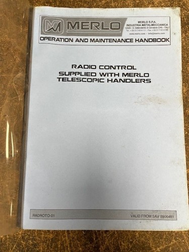 Merlo radiocomando manuale - radiocomando,