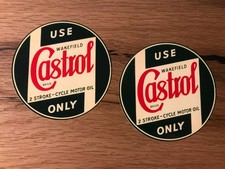 2 adesivi Castrol vintage