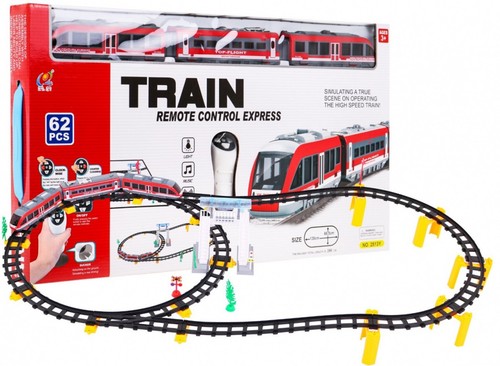 Set ferroviario con treno - rc,