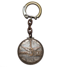 Portachiavi Montres Duke orologio anni 60 Francia metallo Porte Cles portachiavi
