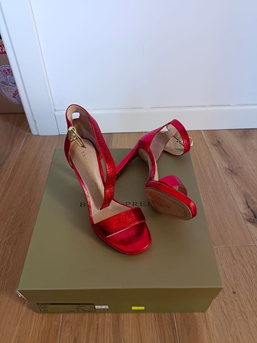 Sandalo donna rosso pelle - sandalo,