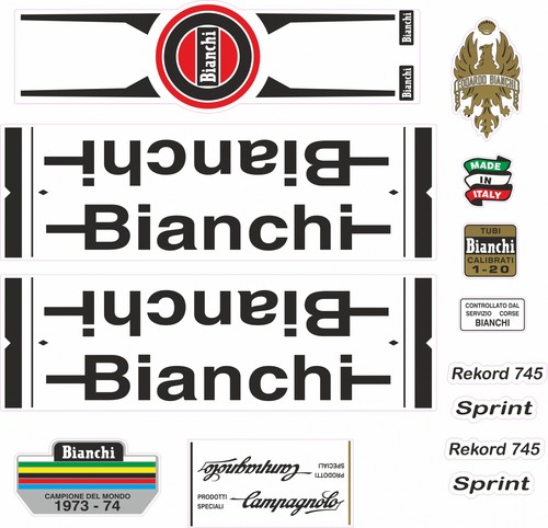 Adesivi telaio bianchi rekord - bianchi,