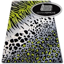 Designer Moderno Tappeto Flash Leopardato Safari Motivo Animali Carpet