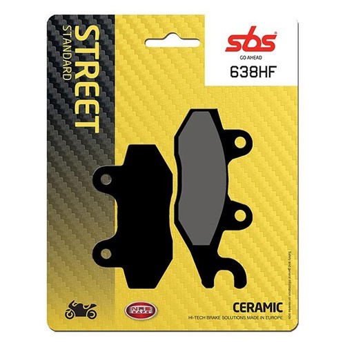 Pastiglie freno sbs 638hf - pastiglie,