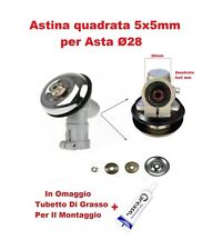 Coppia conica 5x5mm Quadro x Asta Ø 28mm decespugliatore universale + Grasso