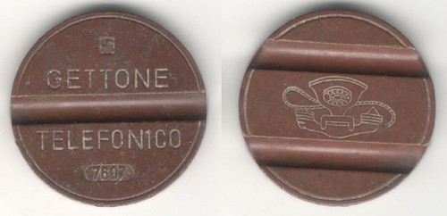 Gettone telefonico ipm - gettone,