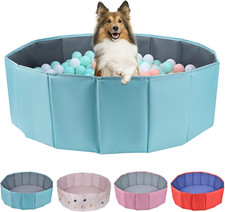 Palla per Cani per Cani e Neonati Pieghevole Gioco Interno Esterno 39,37" Blu