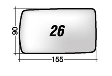 Per Alfa 155 1992-1997 Vetro