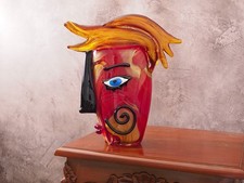 Vaso In Vetro Faccia Murano