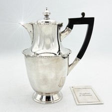 Antica caffettiera inglese in argento silver plated sheffield teiera d'epoca 900