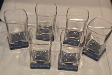 6 Bicchieri Quadrati Cristal