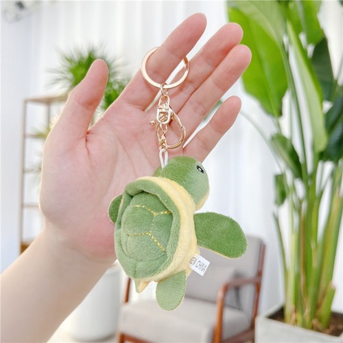 Plush little tortoise keychain - plush,