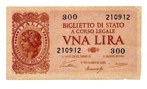 Italia banconota 1 - italia,