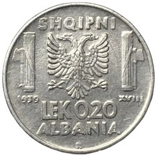 0,20 LEK 1939 XVIII AMAGNETICA