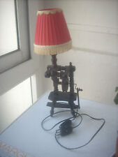 lampada vintage in legno per tv o altro anni 60 h.cm 40