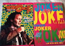 SPLENDIDI  2 QUADERNI SCUOLA A4 conVASCO ROSSI/ JOKE JOKER (1 RIGHE 1 QUADRI) RR
