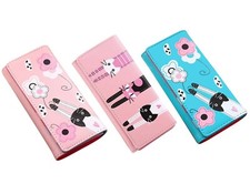 Portafoglio con Gatti per donna o bambina. Per Cat Lovers 18x9x2,5 cm.