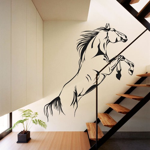 Adesivi arte parete cavallo - adesivi, da