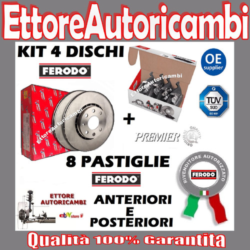 Kit dischi pastiglie ferodo - pastiglie,