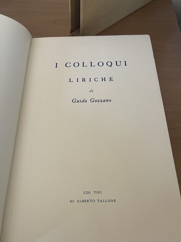 Colloqui liriche guido - di,