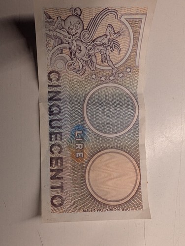 Banconota 500 lire - banconota,