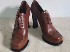 Stivaletti Louis Vuitton con tacco marrone 38 originali