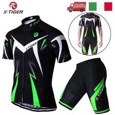 Abbigliamento Maglia Maglietta + Pantaloncini Ciclismo Corsa Bici Bicicletta MTB