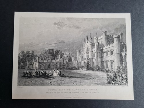Stampa antica 1833 veduta - -,