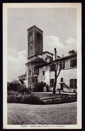 Como cartolina abside della - como,