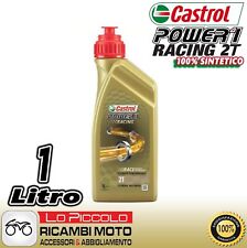 OLIO CASTROL POWER1 RACING 2T OLIO MOTORE LUBRIFICANTE SINTETICO 1 Lt