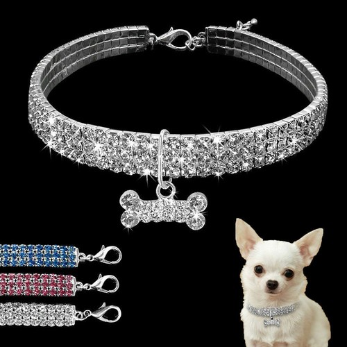 Collare cane strass collana