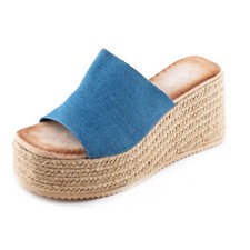 Scarpe donna sandali zeppe zeppa zatteroni flatform corda TOOCOOL XW-132