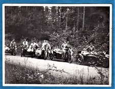foto d'epoca 5 moto sidecar