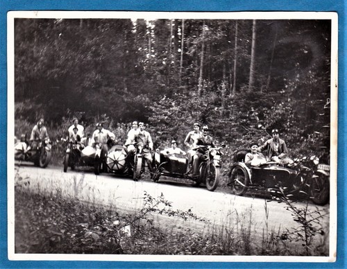 Foto epoca moto sidecar - moto,