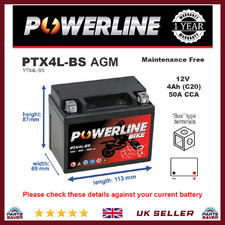 Batteria Powerline YT4LBS 12V