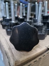 15pz M10 x 50mm Pomelli a Stella Manopola Serraggio a Forma Esagonale Plastica