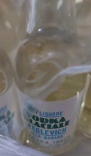 Vodka Glaciale STOCK Banana  Keglevich - Pacco 20 Mignon  -TRIESTE Anni 80