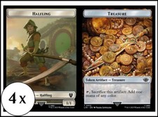 MTG - 4 x Halfling / Gettone