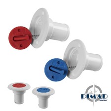 Tappo imbarco acqua benzina water/fuel in nylon bianco barca nautica flangia 38m
