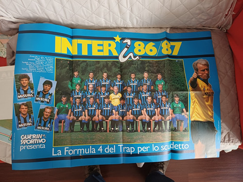 Poster inter squadra 1986 - inter,