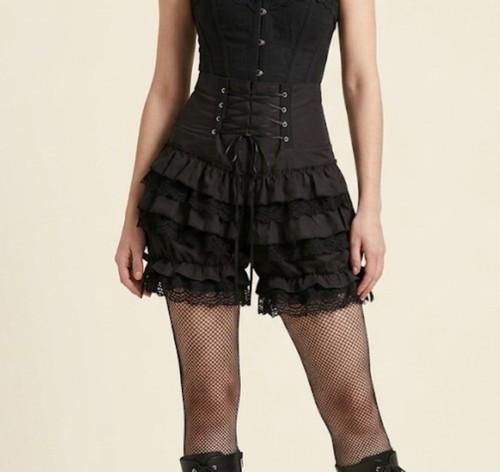 Pantaloncini donna neri con