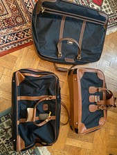 valige Samsonite in pelle-tessuto, set completo (grande media piccola)