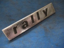 FIAT 128 Rally - Scritta / logo cofano in metallo - Ricambio usato