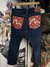 Jeans Evisu Logo Blu Denim Y2K