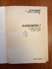 RAGIONERIA 1. Collana SCHAUM - ETAS LIBRI 1976